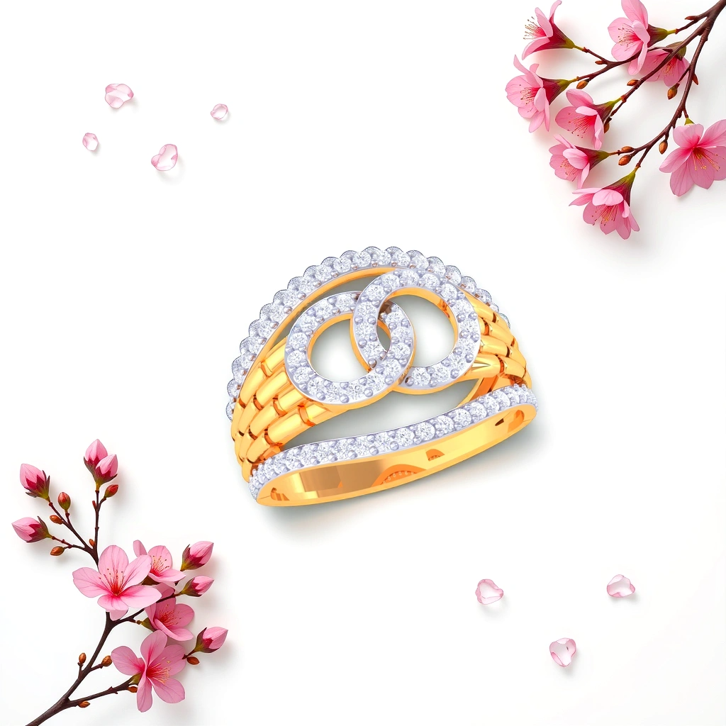 A gold ring, priced line by line